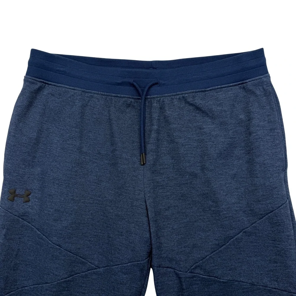Under Armour Joggers Mens XXL Blue 1347273 Fitted Heathered Athletic Sweatpants